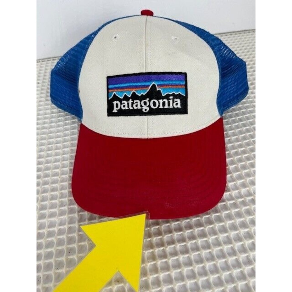 Patagonia P-6‎ Logo Trucker Hat Men Onesize Mesh Snapback - Picture 9 of 10